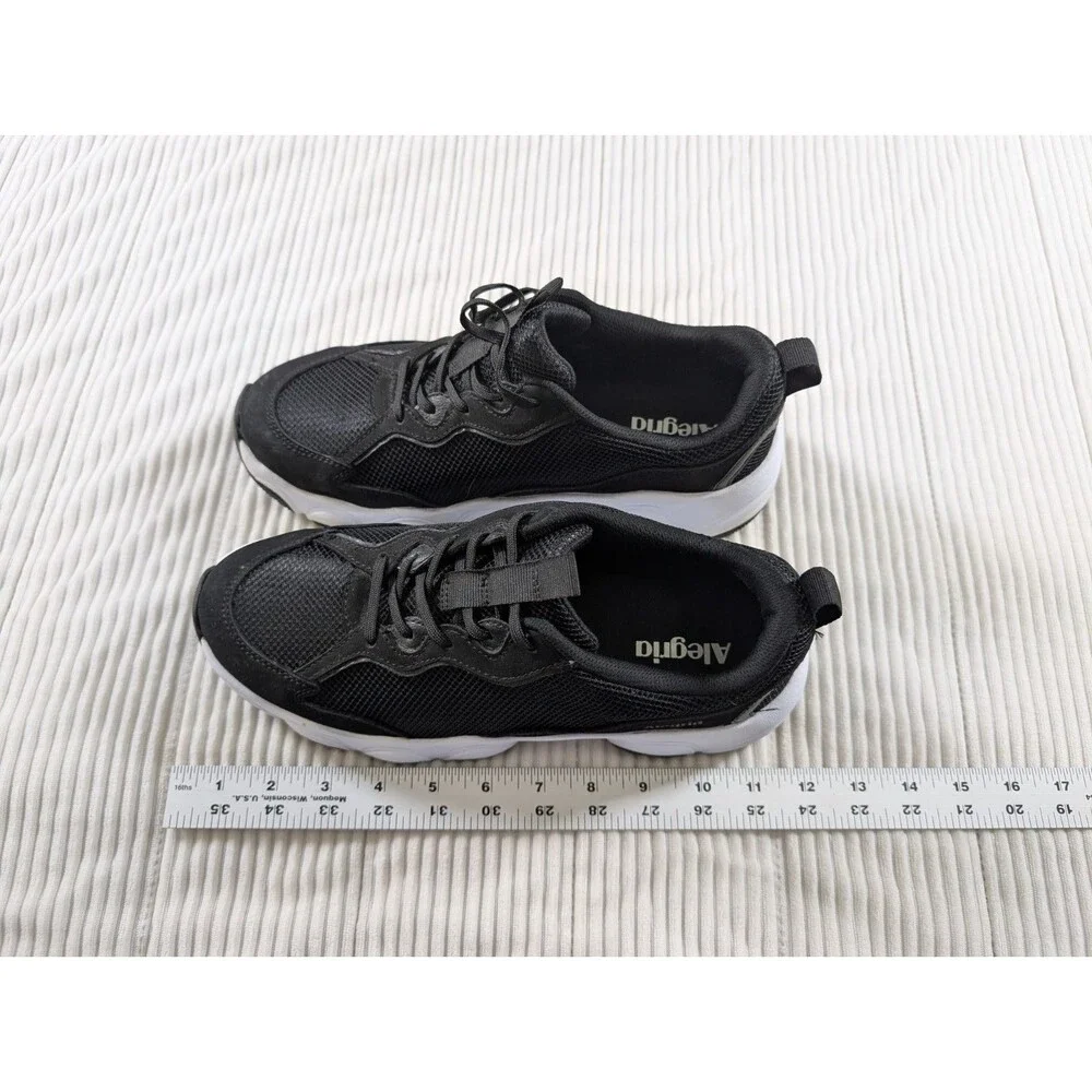 Alegria Boom Joy Sneakers Women's 40 9.5-10 Black White Slip Resistant - Picture 9 of 9